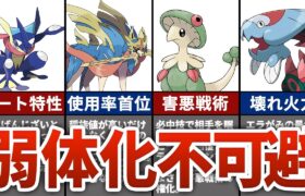 ポケモンSVで弱体化されるであろうポケモン7選