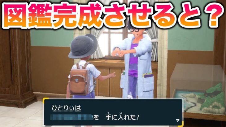 【朗報】ほぼ一人で図鑑完成させてみたら報酬がヤバすぎたww【ポケットモンスター スカーレット・バイオレット/スカバイ/SV】