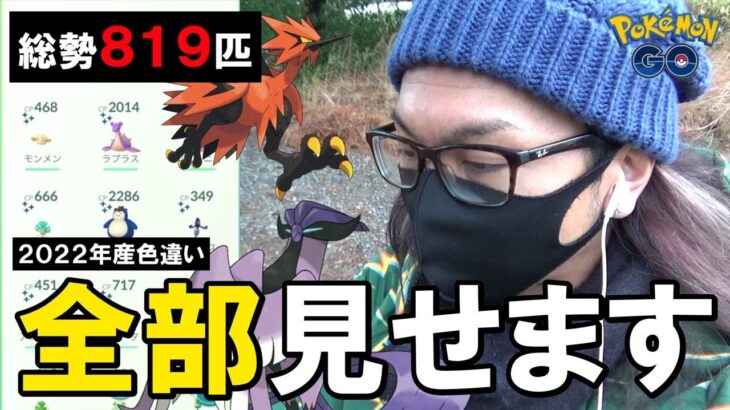 【ポケモンGO】激レア捕れてたやん…！？2022年に捕れた色違い819匹を全て大公開！各種イベント、沖縄、そして北海道すべて全力で取り組んだ結果を一気に振り返るスペシャル！【一撃の虎】