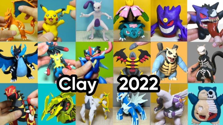 Pokémon Figures Making – All my sculptures pokemon figures 2022 ｜ clay art