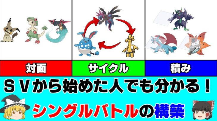 【ポケモンSV】今作から始める初心者の方必見！シングルの構築の種類について解説