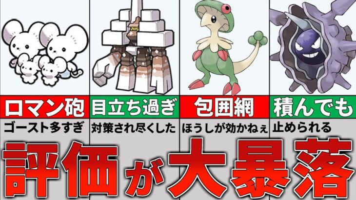 【ポケモンSV】使用率がバカ下がった元最強ポケモン７選