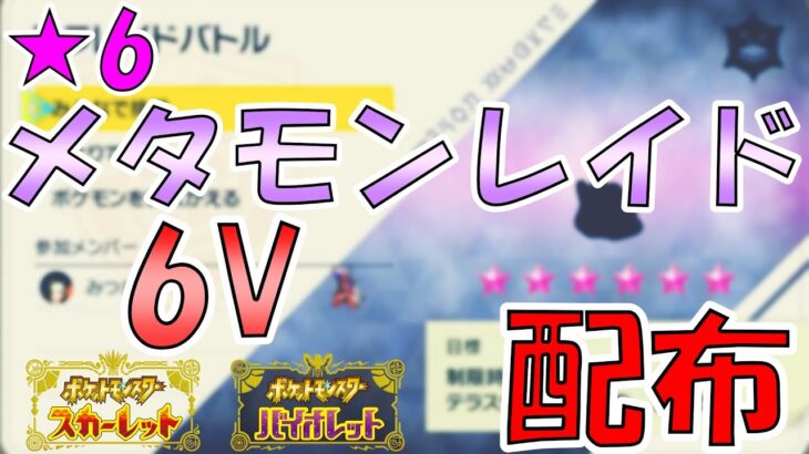 【ポケモンSV】６vメタモン配布会場