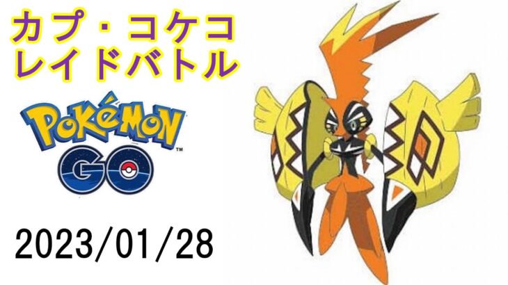 ポケモンGOカプ・コケコレイドバトル2023/01/28