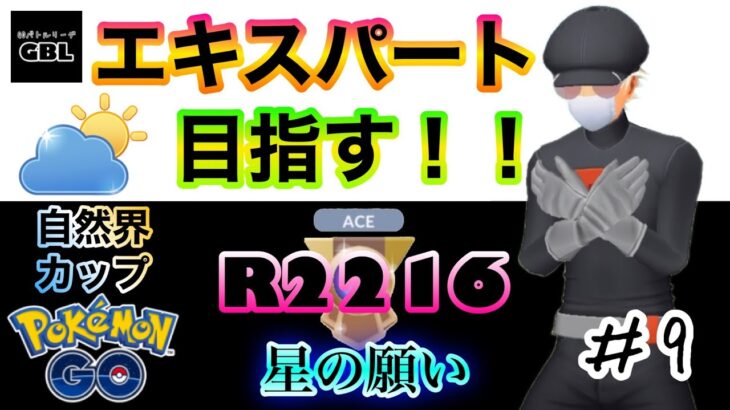 【ポケモンGO】エキスパート目指す！！『Ｒ2216』＃9　自然界カップ　星の願い