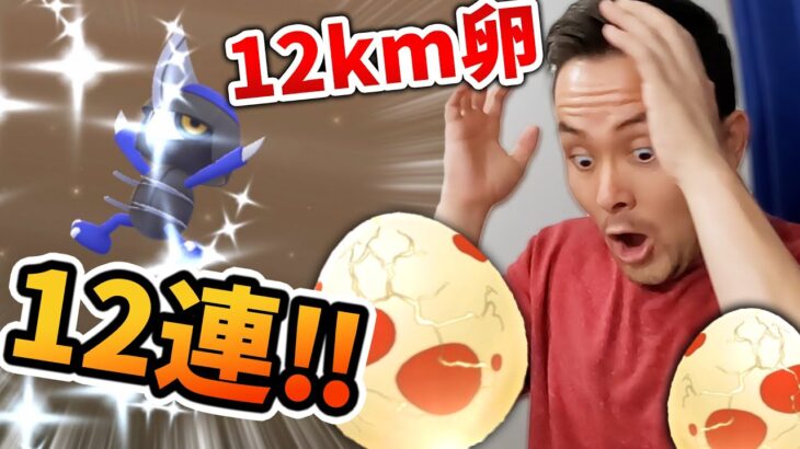 神回！12㎞卵12連！狙いはコマタナの色違いと100％！コマタナを愛してコマタナに愛される！【ポケモンGO】