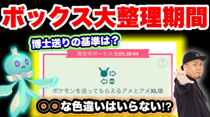 5日間限定！ボックス整理は絶対今やって！雨の日のおさおこおじ【ポケモンGO】