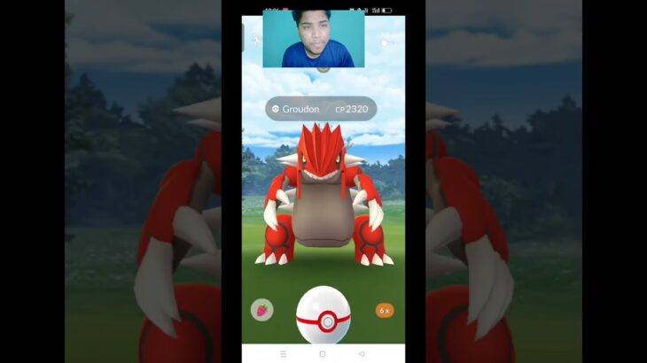 Pokemon Go i am catch lagendary Groudon