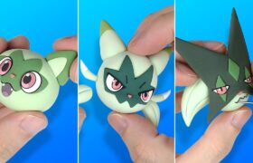 Pokémon Sprigatito line Clay Art[Pokémon Scarlet & Violet]