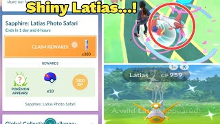 Sapphire: Latias Photo Safari | Free Shiny Latias in wild| Pokemon Go| Go Tour Hoenn-Global Event