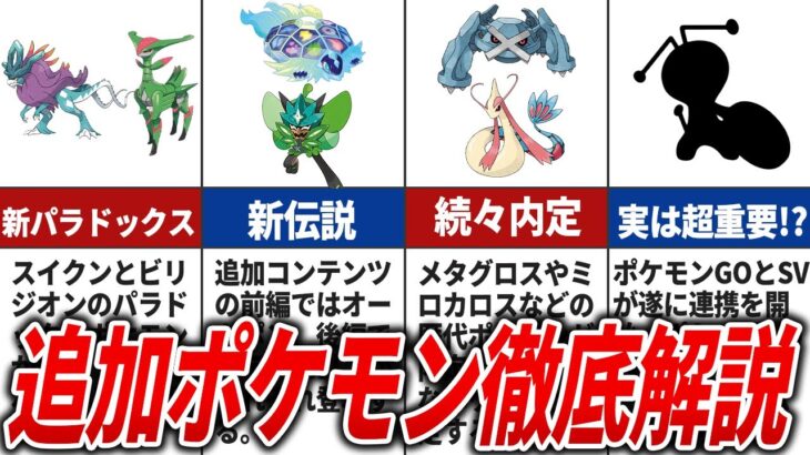 【ポケモンSV】追加コンテンツがヤバすぎる！登場確定のポケモンを徹底解説