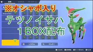 【ポケモンSV】オシャボ入りテツノイサハ１BOX配布する（期間レイド産救済配信）