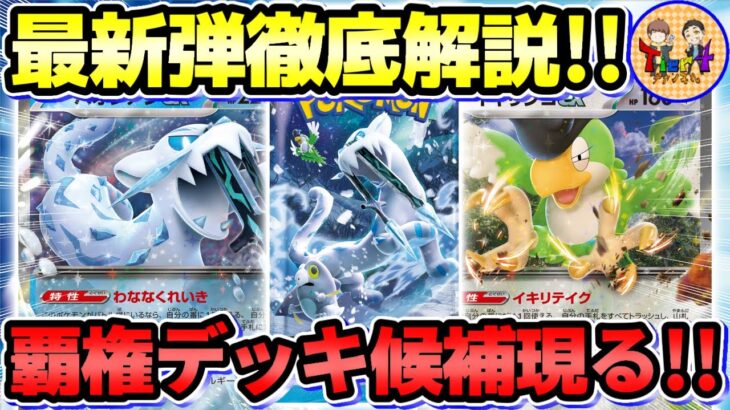 【ポケカ】水ポケモン時代またまた到来！新弾拡張パック「スノーハザード」の新規カードを徹底レビュー！【ポケモンカード/Tier4チャンネル】