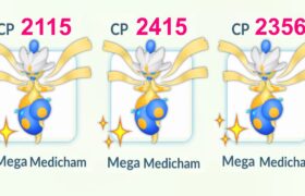 using TRIPLE SHINY MEGA MEDICHAM Team in Pokemon GO.