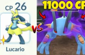*ONE* Shiny LUCARIO vs 11000 CP Shadow Swampert team in Pokemon GO!