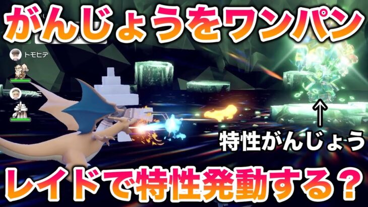 【検証】テラレイドで特性「がんじょう」持ちをワンパンしたらちゃんと特性発動する？【ポケモンSV/スカバイ】