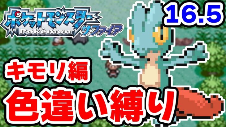 【色違い縛り】色違いキモリを粘ります #16.5【ポケモンRS】