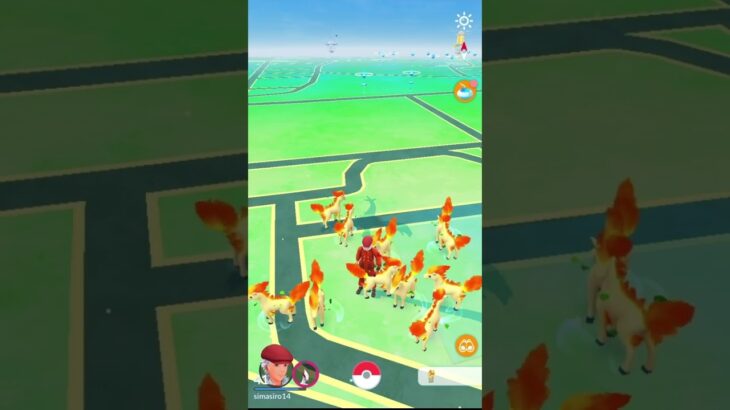 立ち上げたら画面燃えてるんですけど#ポケモンgo