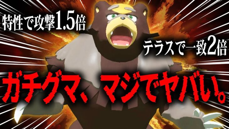 火力がブッ飛んでて笑えてくる『マジ火力特化のガチグマ』【ポケモンSV】