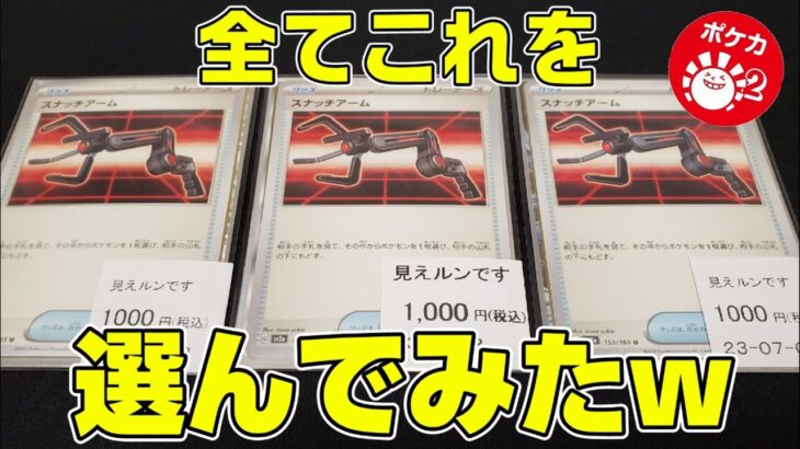 ポケモンカード専門店ハレツーの「見えルンです」オリパで、全てこれを選んでみた結果www