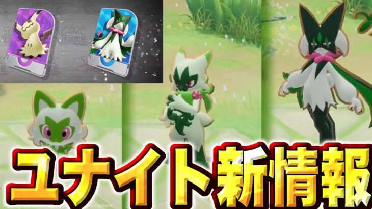 新ポケモン発表！全人類待望のマスカーニャ実装！人気トップクラスのミミッキュと共に2周年を盛り上げる【ポケモンユナイト】ポケモンWCS 2023