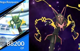 Mega Rayquaza made its dazzling debut during Pokemon GO Fest
