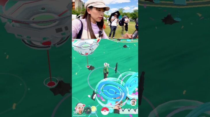 いきなり超激レア色違い出てきたらこうなる Part2【ポケモンGO】 #Shorts #gofest2023  #pokemongo