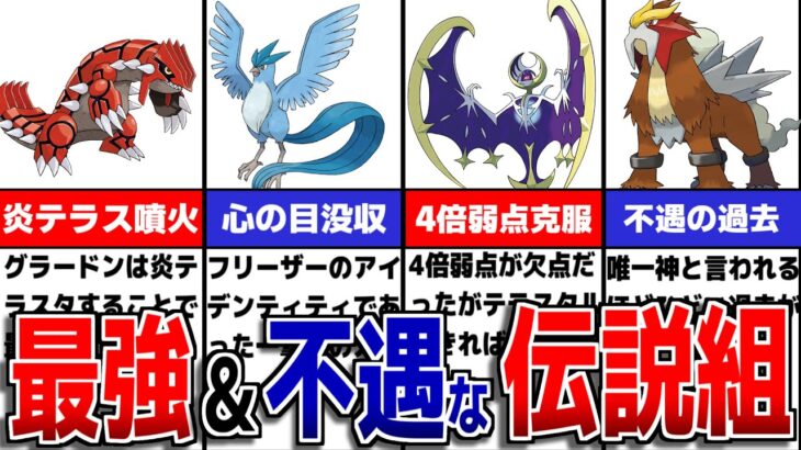 ぶっ壊れ＆弱すぎる伝説、準伝説のポケモンについて徹底解説【ポケモンSV/ゼロの秘宝】