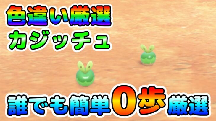 【ポケモンSV】カジッチュの色違い厳選を最効率でする方法！大量発生無し！移動無し！【色厳選】