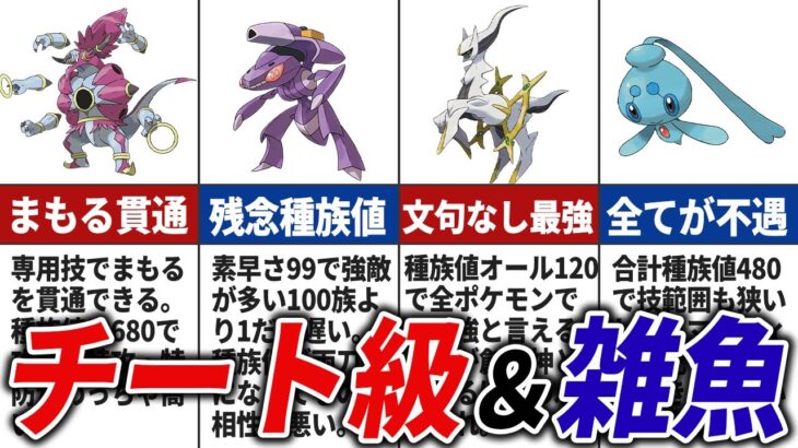 最強＆激弱な幻のポケモン15選【歴代ポケモン】