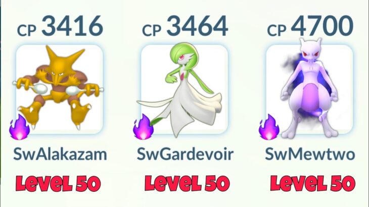 Triple Level 50 SHADOW PSYCHIC TEAM in Pokemon GO