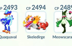 using PALDEA STARTERS TEAM in POKEMON GO.