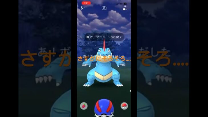 ポケモンGO オーダイルボールから逃げすぎ問題