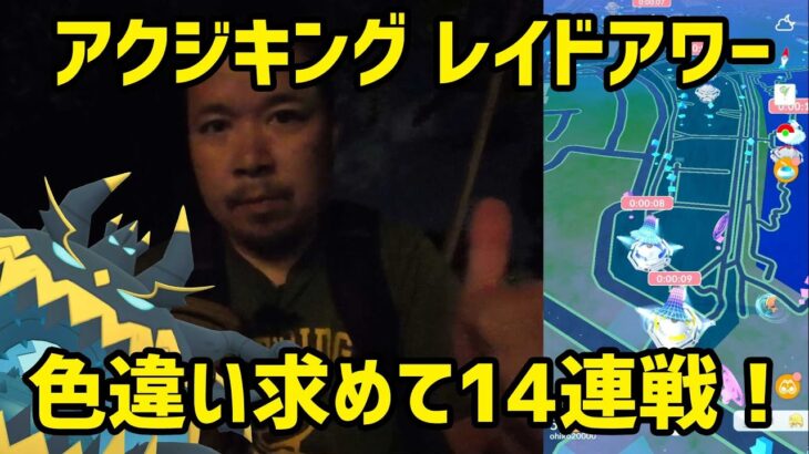 【ポケモンGO】色違い求めてアクジキング14連戦！結果は如何に！？