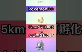 【PokemonGO】5kmタマゴ孵化 & セビエを初GET！【ポケモンGO】