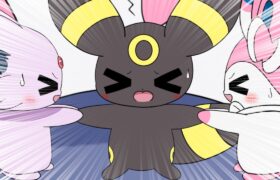 【ポケモンアニメ】ミニニンフィア VS ミニエーフィ！！ミニブラッキー争奪戦(後編)