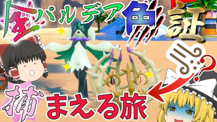 【ポケモンＳＶ】全パルデア色証捕まえる旅11【ゆっくり実況】