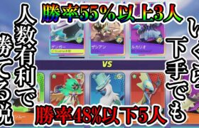 最強3人VS雑魚5人【ポケモンユナイト】