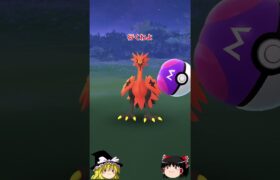 【ポケモンGO】ちっちゃいガラルサンダー出現‼️マスターボールの出番が来た⁉️（ガラル三鳥 チャレンジ 64回目）#shorts