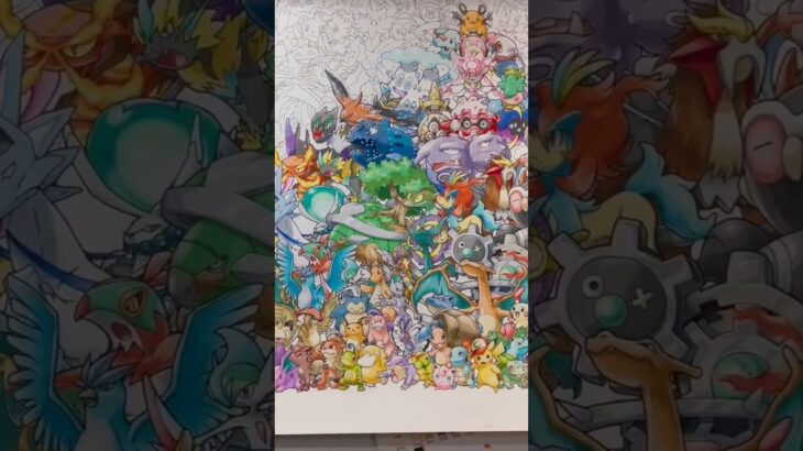 ポケモンの絵 水彩 Pokemon painting watercolor