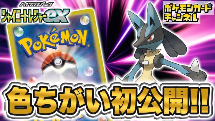 【初公開】色ちがいのルカリオのカードを公開！強力なサポートも再収録だ！【ポケモンカード/ポケカ/シャイニートレジャーex】