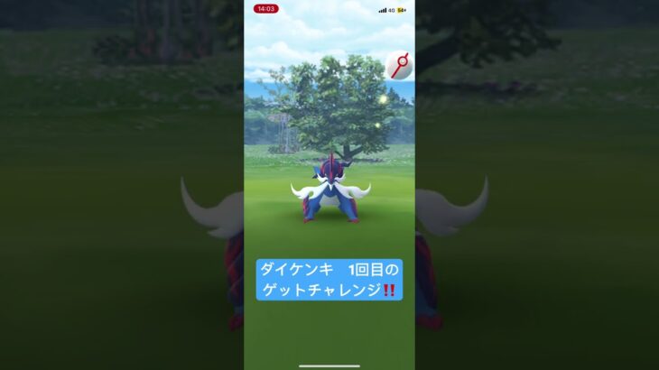 ダイケンキ　1回目のゲットチャレンジ‼️  ポケモンGO  レイドバトル‼️