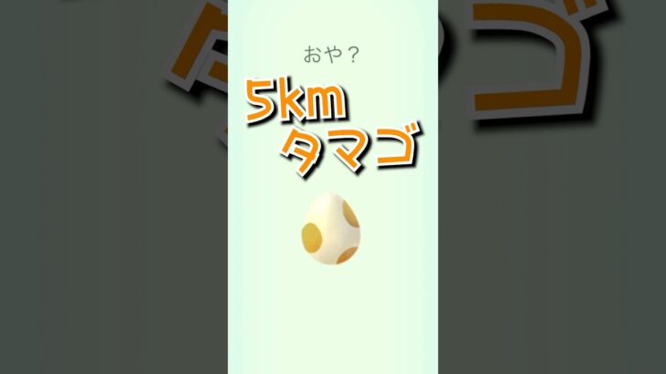【5kmタマゴ】何が出るかなぁ〜♫ #ポケモンgo #pokemongo