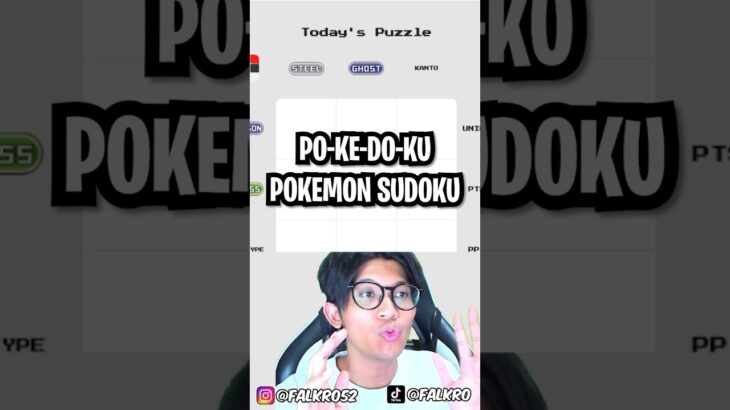 AYO KITA BERMAIN POKEMON SUDOKU !! POKEDOKU !! #falkro #shorts #pokemon