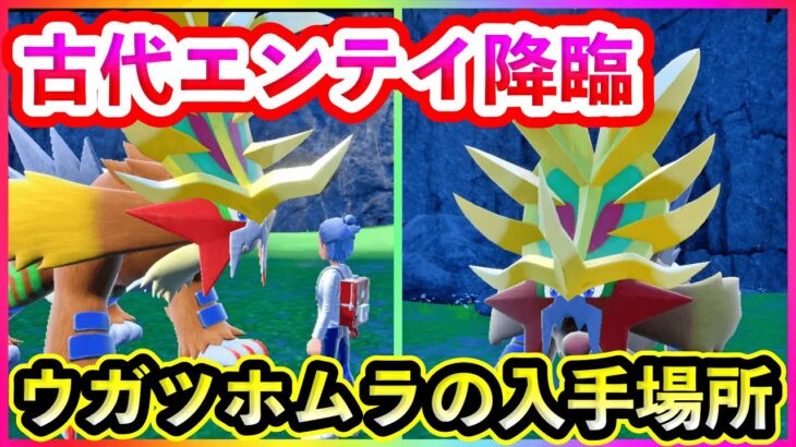 【ポケモンSV】古代エンテイ「ウガツホムラ」の入手方法を紹介！【碧の仮面】【藍の円盤】