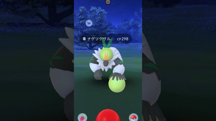 野生のナゲツケサル🙈🙉🙊降臨🔦#pokemon #ポケモン #ポケモンgo #レアポケモン #ナゲツケサル#おさんぽお香