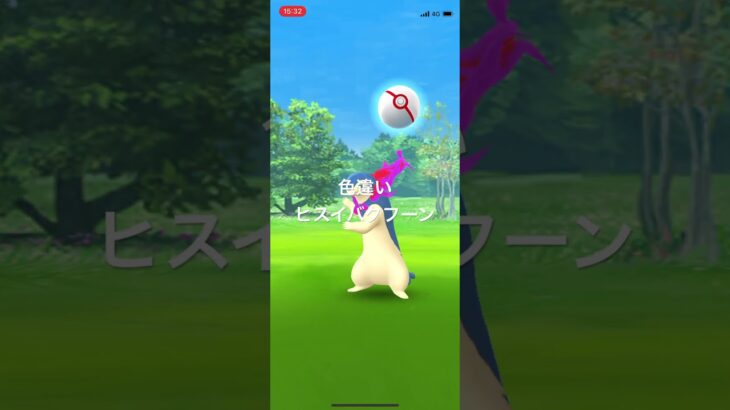 ポケモンGO 色違いヒスイバクフーン出現！ #pokémon