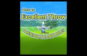 💯 How to Excellent Throw Everytime on THERIAN THUNDURUS ポケモンgo 🤩 #funny #pokemongo #shorts #tutorial