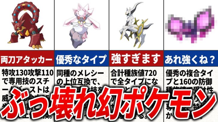 【最新版】最強の幻ポケモンランキングTOP15【ポケモンSV】