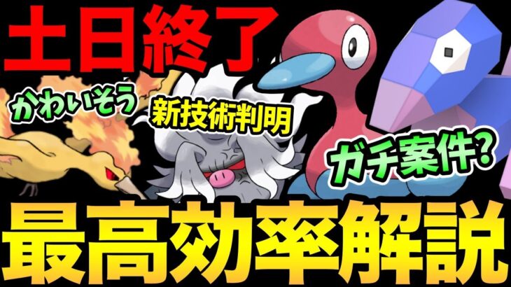 本日レアポケ大量発生！コミュデイはガチ案件？新技術でコノヨザル進化の効率UP！土日重要情報について解説！【 ポケモンGO 】【 GOバトルリーグ 】【 GBL 】【 スーパーリーグ 】